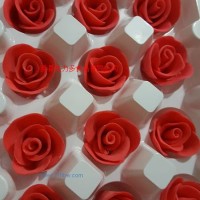 供應(yīng)蛋糕裝飾巧克力  手工玫瑰 多顏色