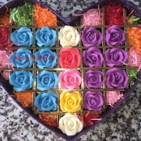 供應(yīng)蛋糕裝飾巧克力  手工玫瑰