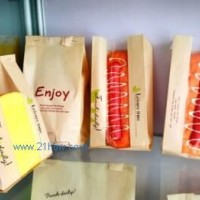 廠家出售 面包袋 開窗袋 烘焙袋 牛皮紙袋 6片裝吐司袋 100個/捆