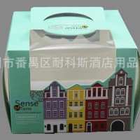 供應(yīng)STYF-歐風(fēng)010手提蛋糕盒4寸水果慕斯蛋糕開窗烘焙包裝西點(diǎn)盒