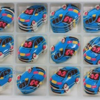 供應(yīng)蛋糕西點(diǎn)巧克力裝飾：立體小汽車