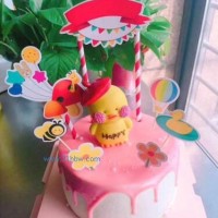 創(chuàng)意蛋糕擺件插件小鴨子蜜蜂動物形象插件蛋糕DIY套組