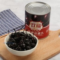 820克黑櫻桃罐頭（有枝有核）
