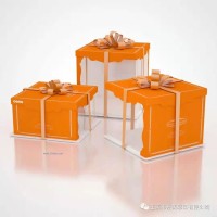 橙色銀 蛋糕盒