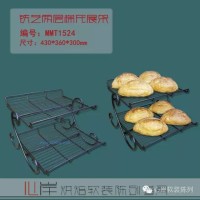供應(yīng)烘焙軟裝產(chǎn)品MMT1524鐵藝兩層梯形展架