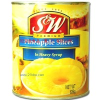 供應S&W菠蘿片（原裝進口罐頭）
