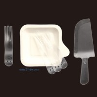 供應(yīng)生日用品：刀叉勺盤蠟燭套裝組合4