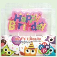 供應生日用品：卡通蠟燭快樂花園