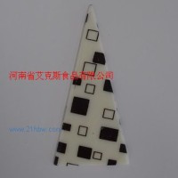 供應(yīng)巧克力裝飾件：白方塊三角