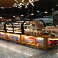 供應餅店、蛋糕展柜，中島柜-HM2