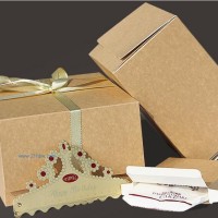 供應(yīng)21客同款式 牛皮紙色牛卡紙可裝刀叉盤蛋糕盒子烘焙包裝