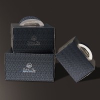 6/8/10寸特種紙蛋糕盒 高檔黑卡蛋糕盒 優(yōu)質(zhì)烘焙包裝盒