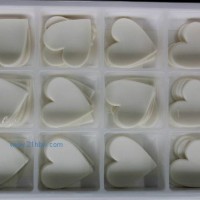 供應蛋糕西點巧克力裝飾:純白桃心