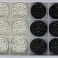 蛋糕西點巧克力裝飾:ZSI-023黑白蜘蛛網(wǎng)