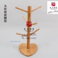 供應(yīng)餅店、蛋糕店軟裝道具陳列-4木質(zhì)甜甜圈架
