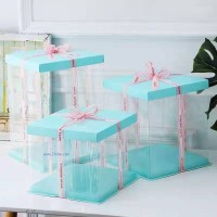 透明生日蛋糕盒，紙質(zhì)蛋糕盒
