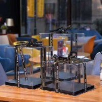 供應(yīng)黑色透明蛋糕盒