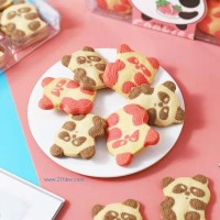 可可味、草莓味熊貓曲奇