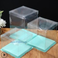 全透明蛋糕盒6寸8寸10寸12寸14寸單雙層加高生日蛋糕盒子廠家批發(fā)