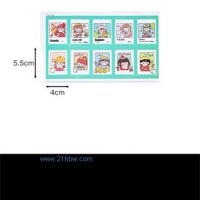 不干膠郵票貼紙