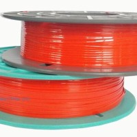 廠家直銷卷材優(yōu)質PET扎絲橙色彩帶扎帶面包糕點封口捆扎扎帶