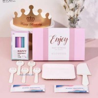 享受當下-七合一套餐（刀叉勺盤生日帽等）