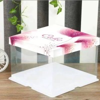 供應(yīng)各尺寸蛋糕盒透明、半透明蛋糕盒