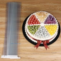 廠家定制加厚軟硬生日蛋糕圍邊慕斯爆漿透明6 8 10寸西點(diǎn)蛋糕圍邊