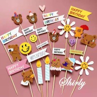 蛋糕插牌、蛋糕裝飾、生日帽、