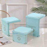 半透明蛋糕盒-藍(lán)色