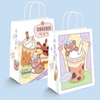 供應(yīng)咖啡店打包袋定制、飲品店