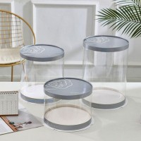 圓形蛋糕盒 墨灰