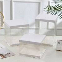 純白透明蛋糕盒