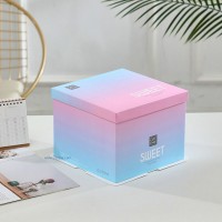 漸變色 紙質(zhì)蛋糕盒
