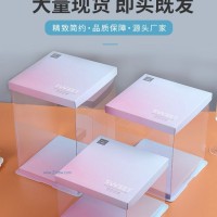 彩虹蛋糕盒漸變色蛋糕盒6寸8寸10寸12寸單層加高雙層新款蛋糕盒