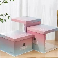 漸變色半透明蛋糕盒