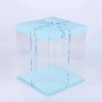 藍(lán)色透明蛋糕盒