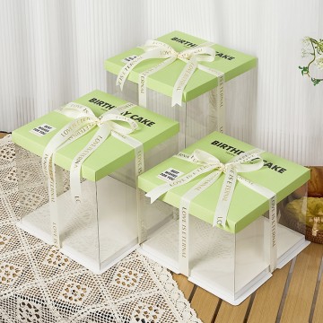 紙蓋透明蛋糕盒系列-源頭廠家